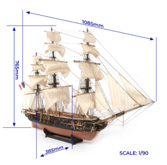 Belle Poule; oc15007; 15007; modelbouw; OcCre; Nederlandse bouwbeschrijving; 15006; modelbouw; OcCre; Nederlandse bouwbeschrijv