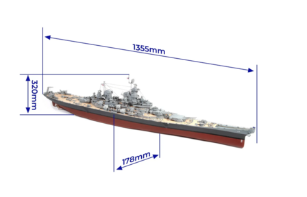 OcCre; Modelbouw schepen; Modelbouw; 16002; OC16002; USS Missouri BB-63; mighty mo; 