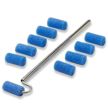 Mini-roller set Verfroller 19x12 mm Schilder accessoires Teflon verfrollers Schuimrollers schilderen Mini verfrollers schoonmak