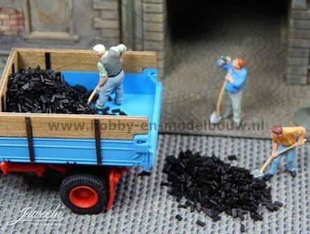 scenery materialen voor spoor H0; 1:87; 1op87; Briketten Kool Union 1:87