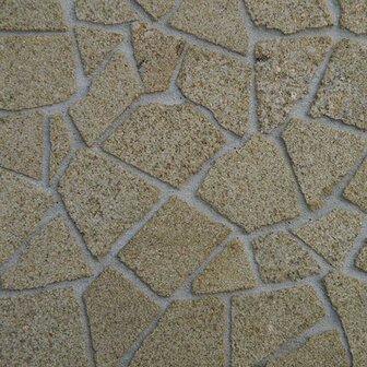 Fantasiebestrating, kleur Yellow Sandstone, schaal 1op24