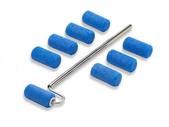 Mini-roller set Verfroller 19x12 mm Schilder accessoires Teflon verfrollers Schuimrollers schilderen Mini verfrollers schoonmak